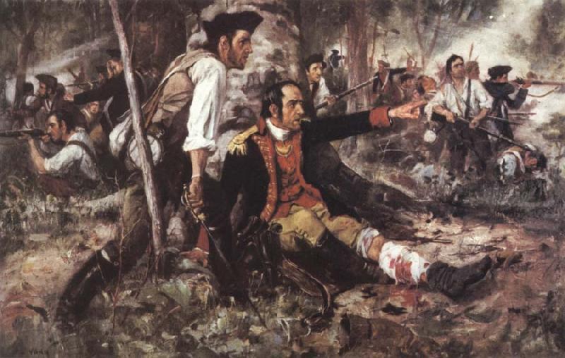 Frederick Coffay Yohn General Herkimer Directing the Battle of Oriskany